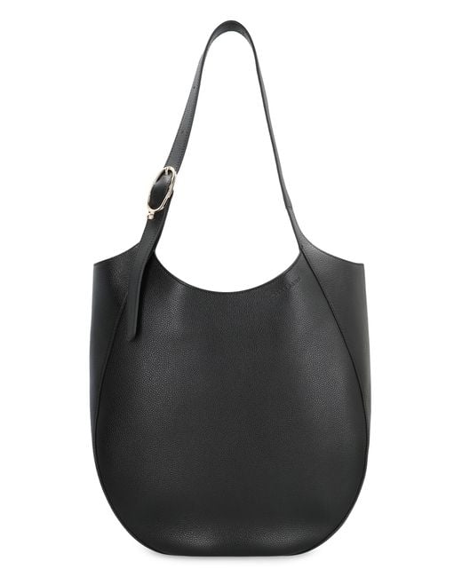 Longchamp Black Tote Bag Le Foulonné Leather Cowhide