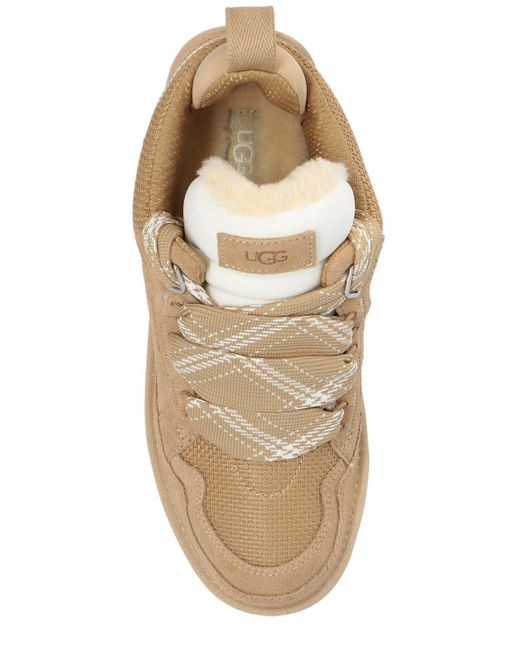 Ugg Brown Lowmel Lace-Up Sneakers