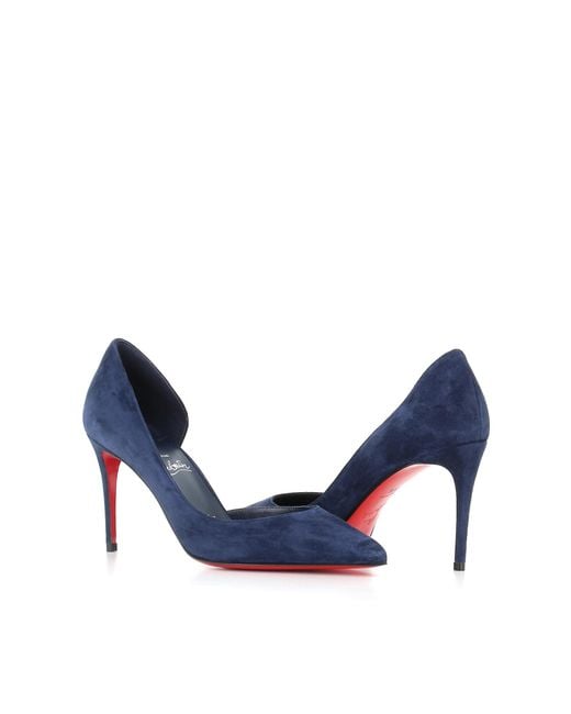 Christian Louboutin Blue Décolleté Iriza 85