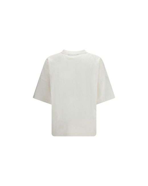 Palm Angels White Cotton T for men