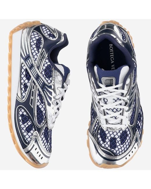 Bottega Veneta Blue Sneakers Orbit Polyurethane Trainers for men