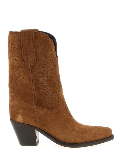 Golden Goose Deluxe Brand Brown Wish Star Boots And Ankle Boots