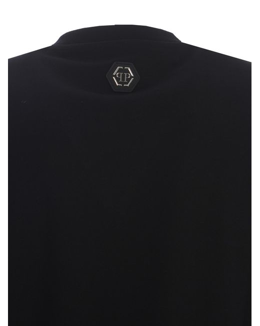 Philipp Plein Black T-Shirt for men