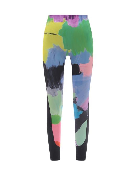 Off-White c/o Virgil Abloh leggings in Green | Lyst UK