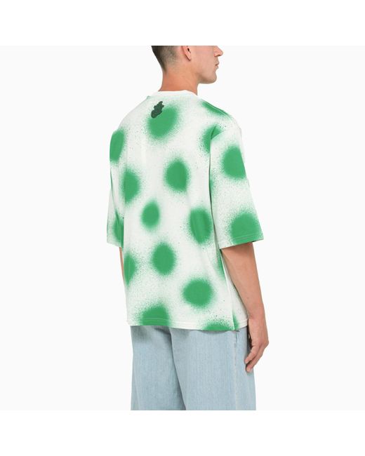 Moncler Genius Green And Polka Dot T-Shirt