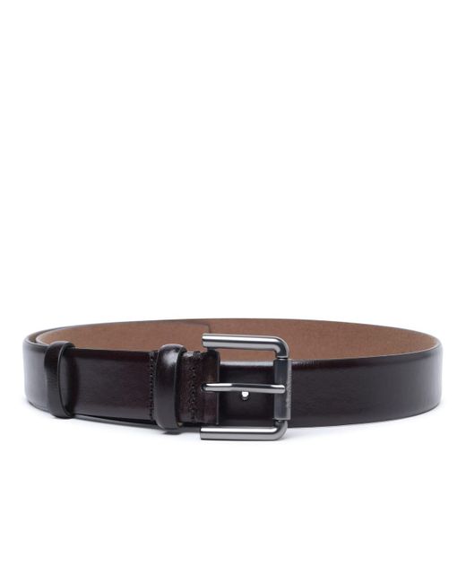 Max Mara Gray Leather Belt