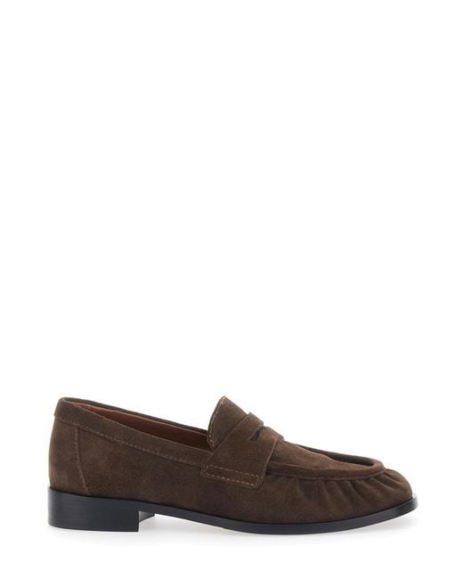 Strategia Brown Revue Loafers With Rounded Toe