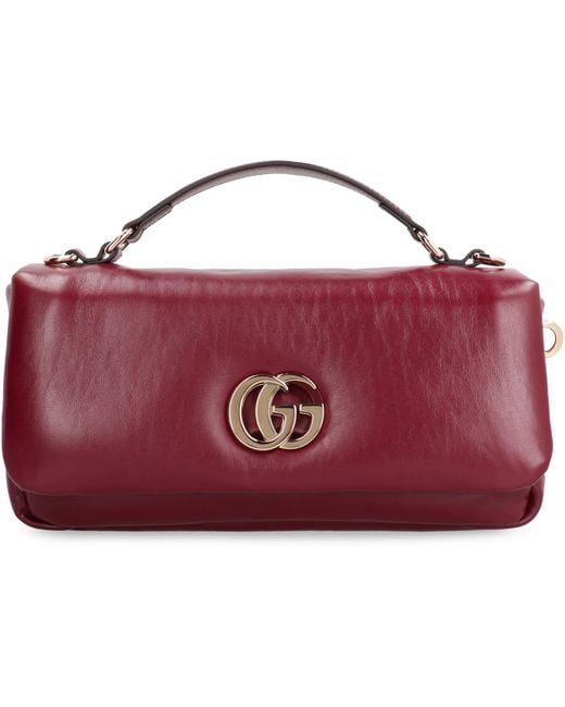 Gucci Purple Small Milano Lamb Leather Handbag Handbags