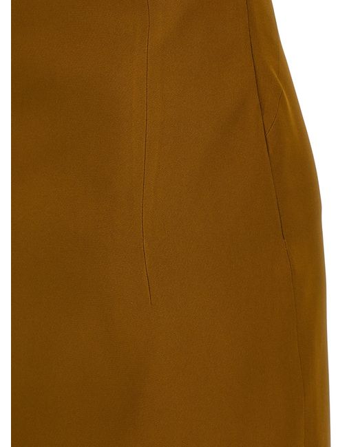 The Attico Natural Sequin Insert Dress