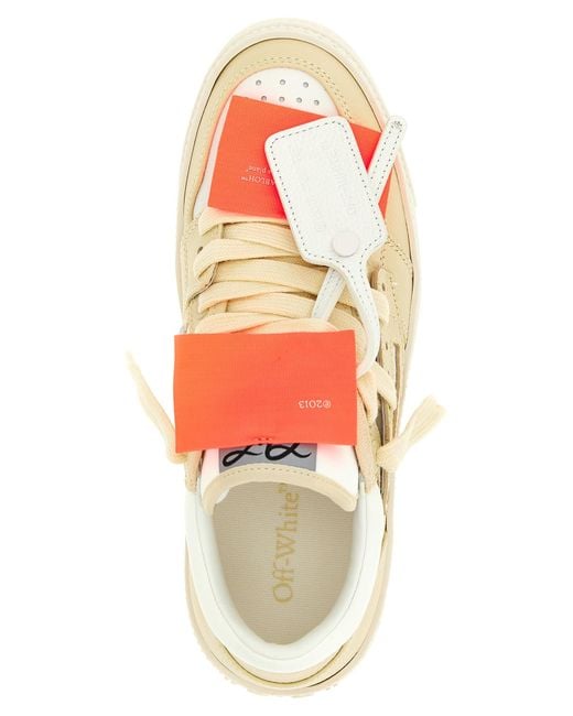 Off-White c/o Virgil Abloh White '3.0 Court Low Top' Sneakers