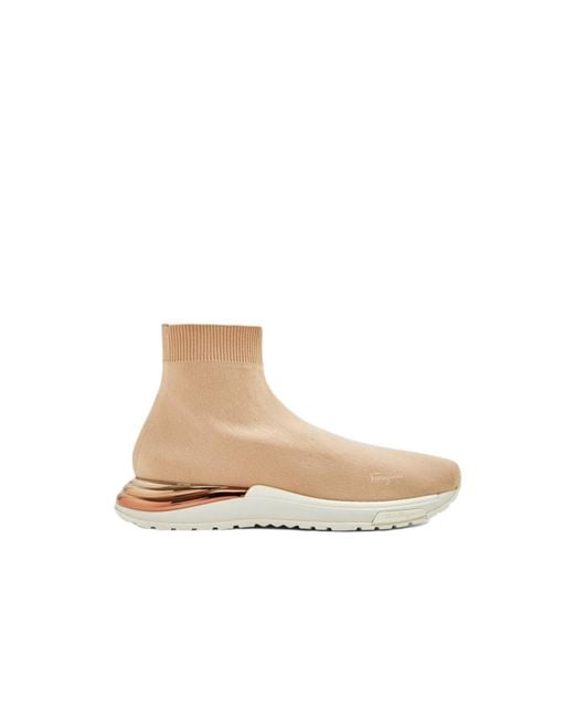 Ferragamo Natural Ninette Sneakers