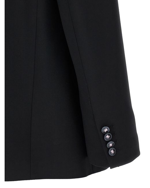 Emilio Pucci Black 'Labirinto' Single-Breasted Blazer