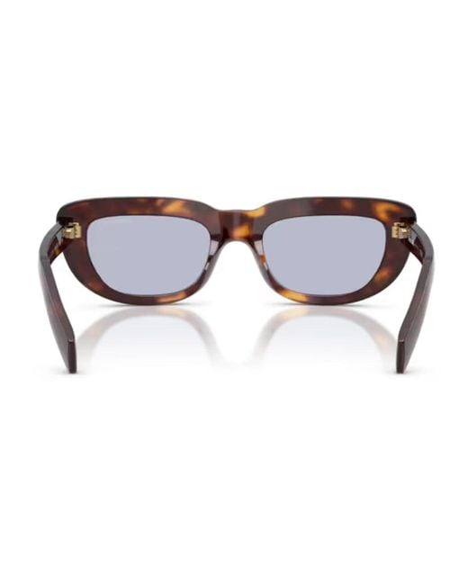 Prada Brown Pr D07S Acetato Sunglasses