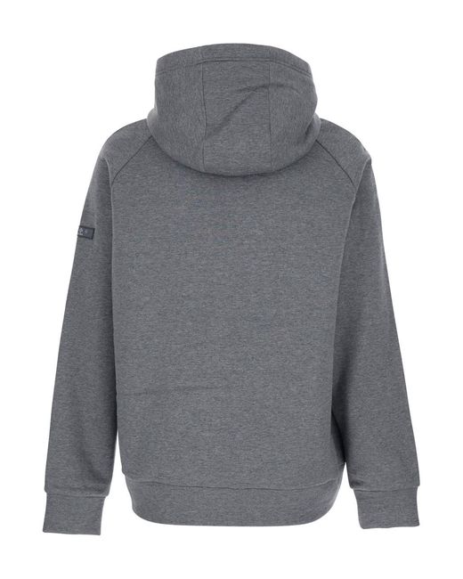 Tatras Gray Baccaro Sweatshirt With Hood And Logo Patch On The Sleeve for men