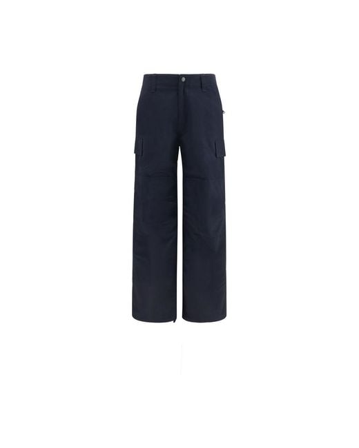 Burberry Blue Polyamide Cargo Pants for men