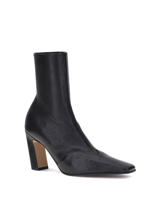 Khaite Black Nevada Ankle Boots Calf Leather Bos Taurus