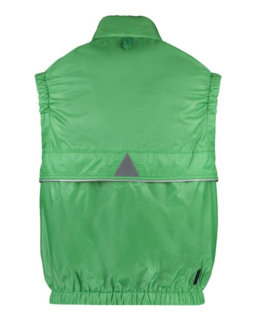 3 MONCLER GRENOBLE Green Ollon Full Zip Field Vest for men