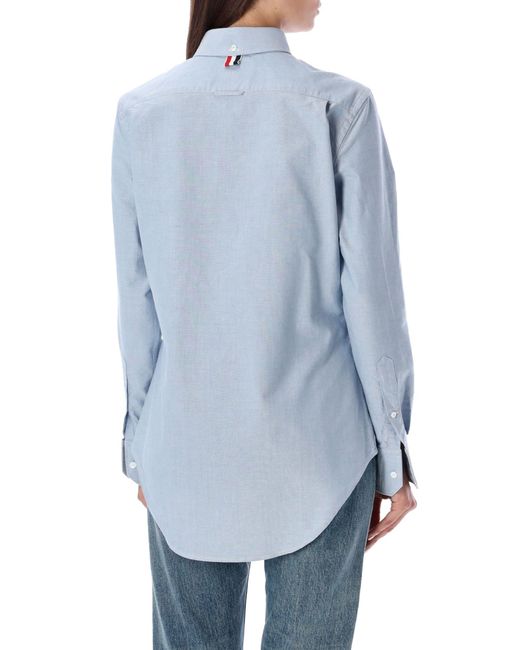 Thom Browne Blue Oxfrod Shirt