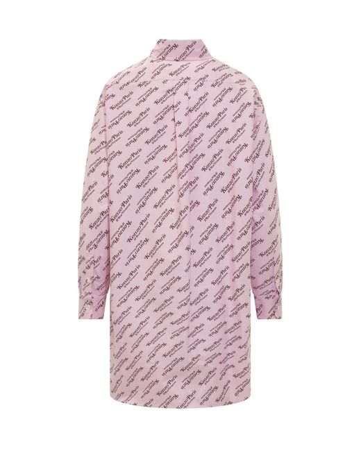 KENZO Pink Monogram Dress