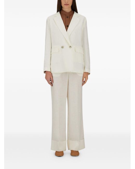 Herno Natural Blazer Linen Jacket