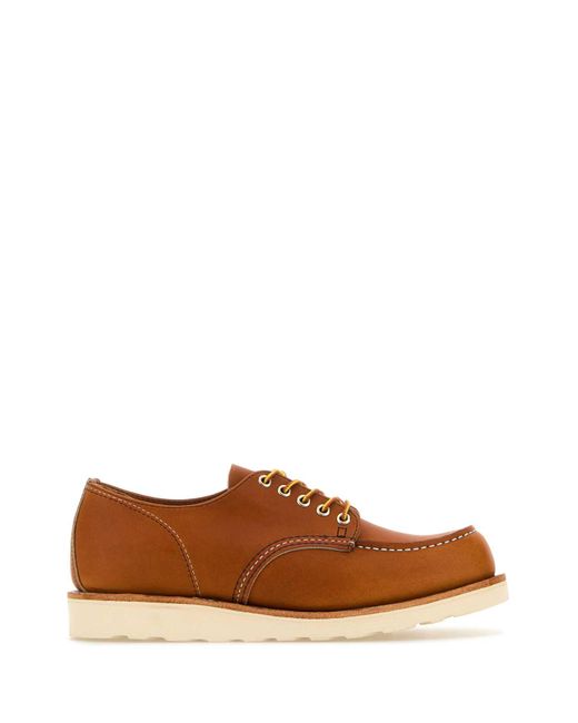 Red Wing Brown Leather Lace-Up Shoes for men