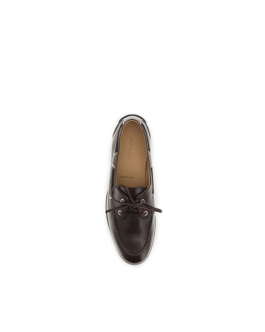 Bally Multicolor Brown Calf Leather Bos Taurus Slip