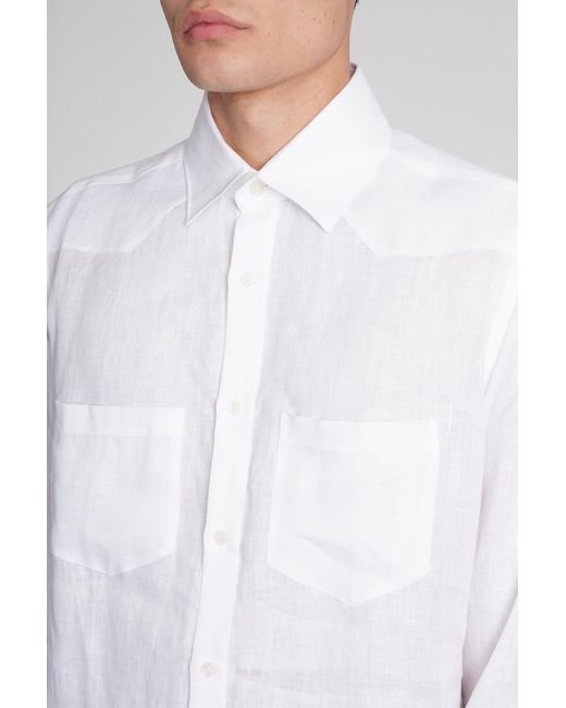 Low Brand White Shirt S141 Shirt for men