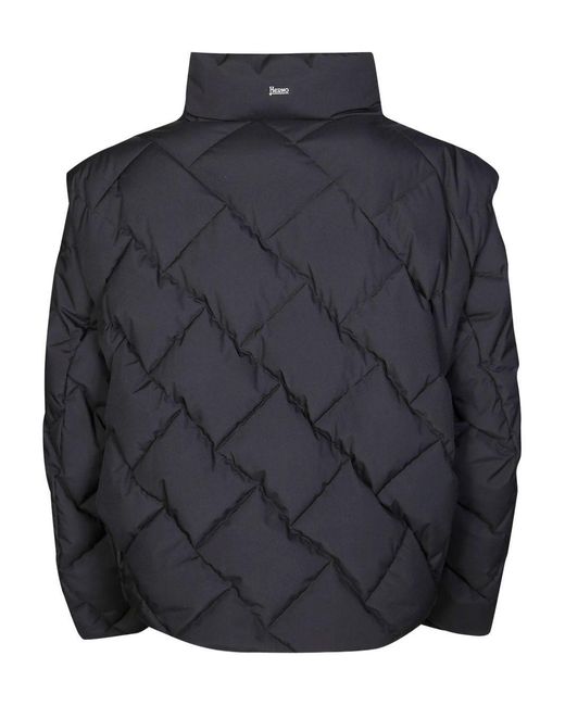 Herno Black Down Jacket Polyester Puffer