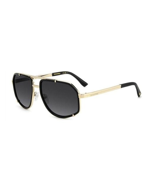 DSquared² Black Sunglasses Metal Eyewear for men