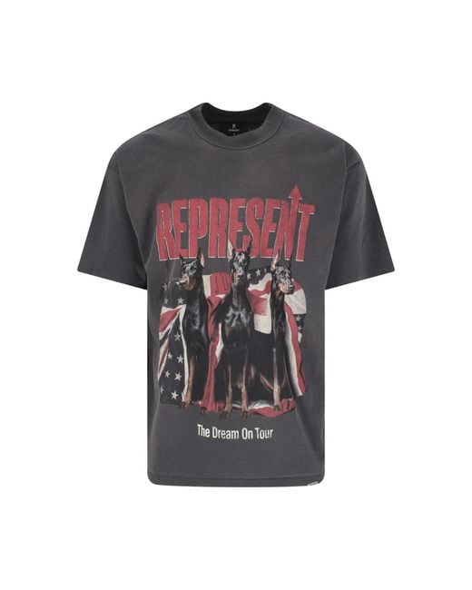 Represent Gray T-Shirts And Polos Cotton for men