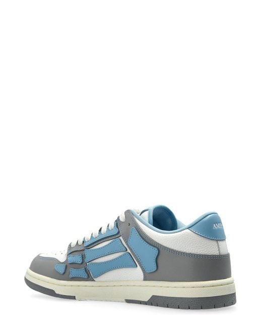 Amiri Blue Varsity Skel Top Low Sneakers for men