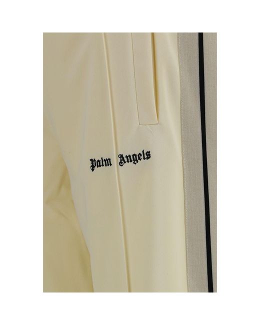 Palm Angels Natural Beige Polyester Athletic Pants for men