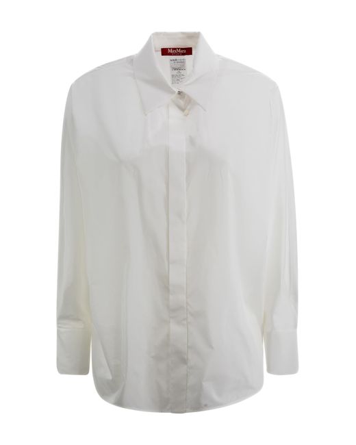 Max Mara Studio White Cotton Shirt