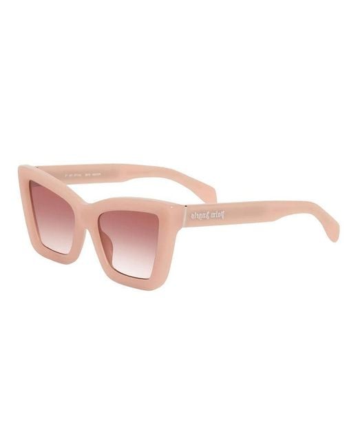 Palm Angels Pink Frame And Lens Sunglasses