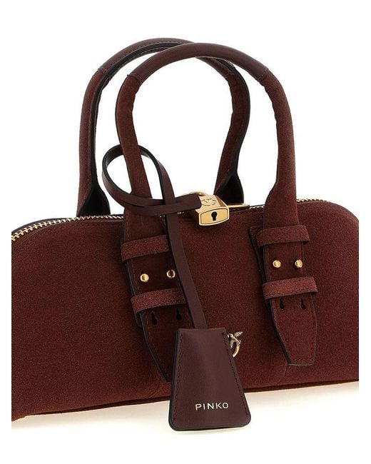Pinko Brown Shoulder Bag Cow Leather Shoulder-Bags