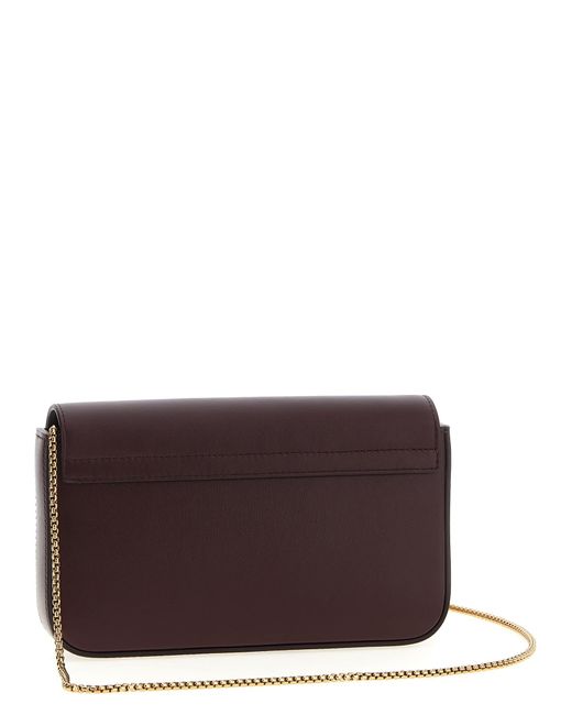 Tod's Purple Mini Leather Shoulder Strap