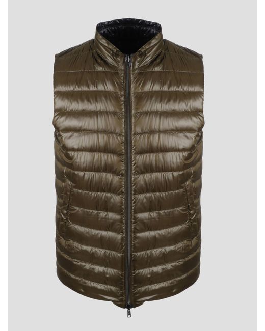 herno-reversible-two-tone-waistcoat-in-green-for-men-lyst