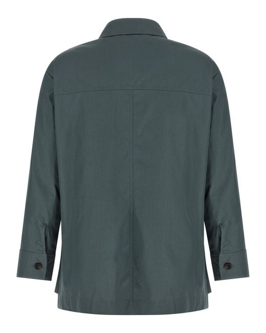 Max Mara Green Cotton Blouse