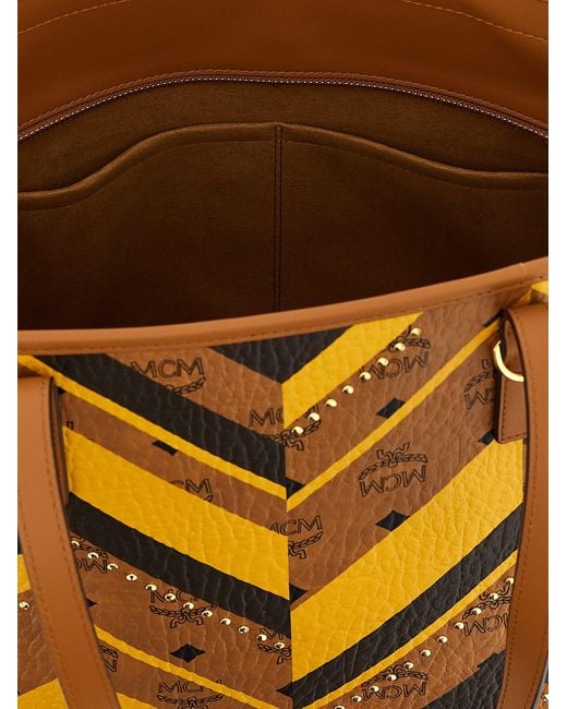 MCM Multicolor Medium Toni Shopping Bag