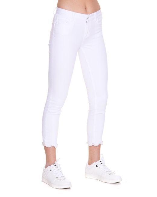 Liu Jo Denim Ideal Jeans in White | Lyst