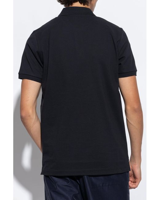 Iceberg Black Polo Shirt With Logo for men