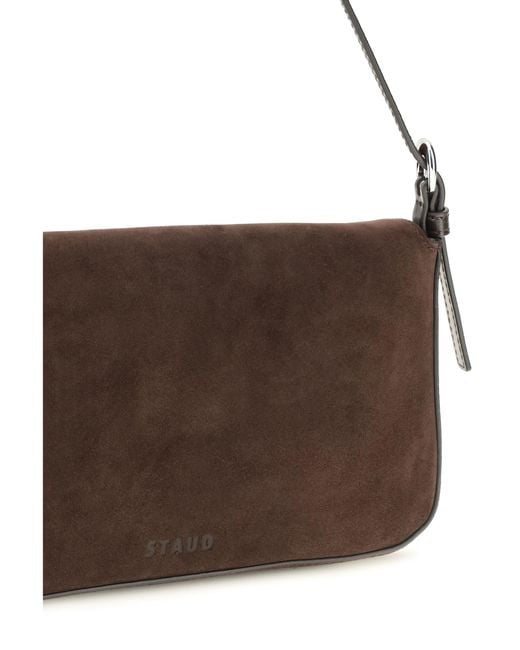 Staud Brown Harlow Shoulder Bag Calf Leather Bos Taurus