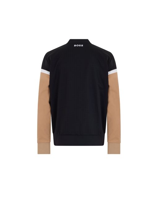 Boss Black Technical Zip-Up Hoodie Polyester for men