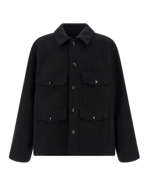 Lemaire 'Utility' Jacket in Black for Men | Lyst