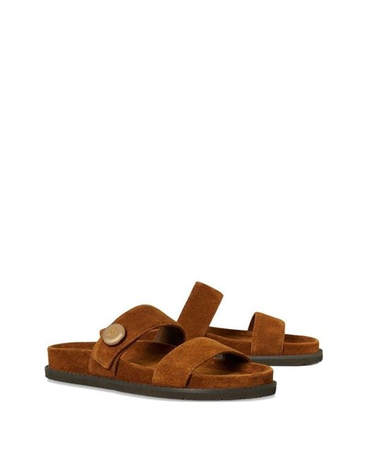 Tory Burch Brown Sandals Suede