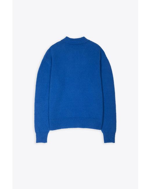 Axel Arigato Blue Team Polo Sweater Royal Cotton Blend Polo Sweater for men