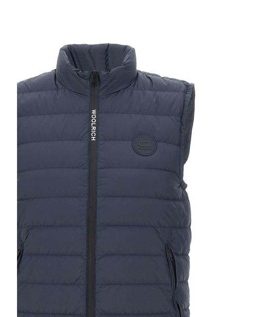 Woolrich Blue Sundance Vest for men