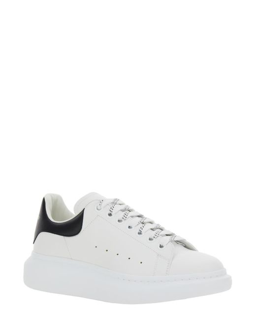 Alexander McQueen White And Low-Top Sneakers With Chunky Sole And Contrasting Heel Tab for men