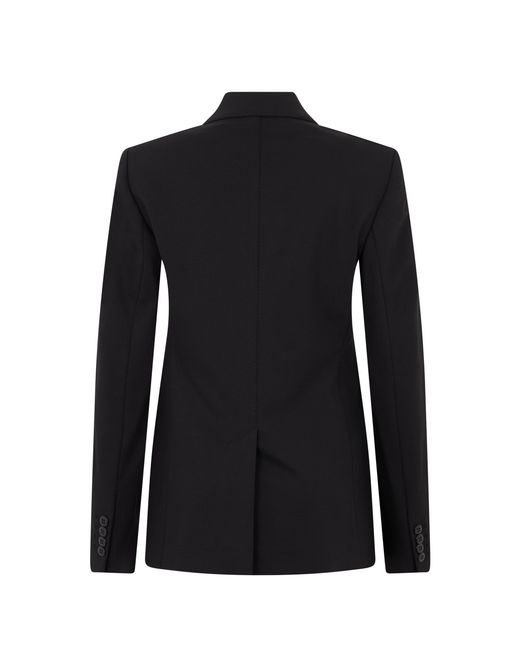 Max Mara Black Single-Breasted Blazer Viscose Blazers
