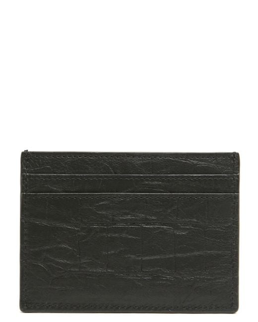 Saint Laurent Black 'Cassandre' Card Holder for men